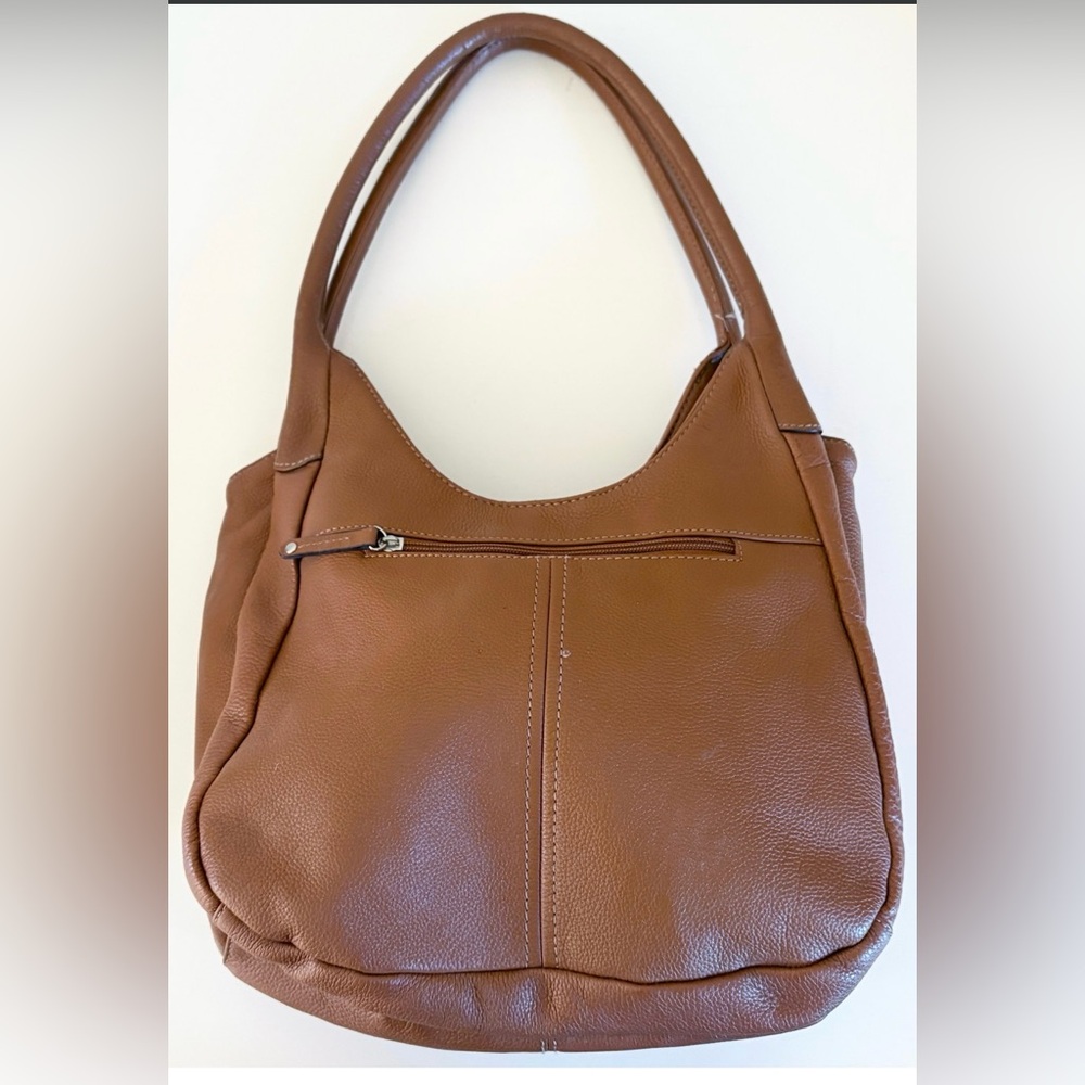 Tignanello Brown Leather Shoulder Bag